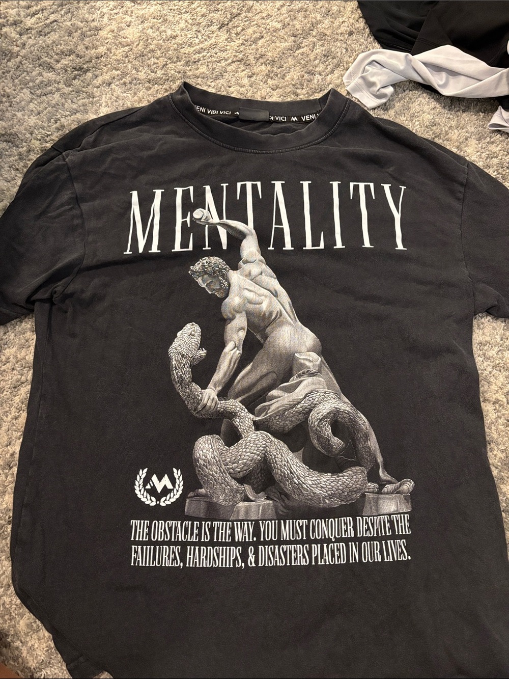 Black Graphic Short Sleeve Tee